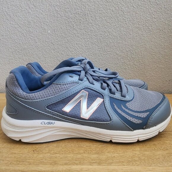 New Balance 496 V3 Blue/Grey Walking Sneaker Shoes Womens Sz 9 | WW496SP3 - Picture 1 of 12